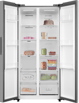 Tesla WG Side by side Frigider side-by-side Tesla RB4600FMXE, 460 l, Clasa E, Total No Frost, Motor Inverter, Display LED, H 177 cm, Inox 83.5x63.5x177.5cm