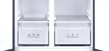 Tesla WG Side by side Frigider side-by-side Tesla RB4600FMXE, 460 l, Clasa E, Total No Frost, Motor Inverter, Display LED, H 177 cm, Inox 83.5x63.5x177.5cm