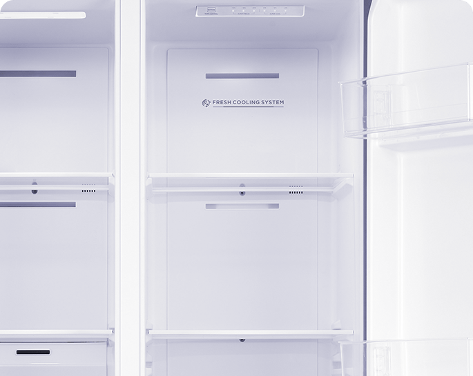 Tesla WG Side by side Frigider side-by-side Tesla RB4600FMXE, 460 l, Clasa E, Total No Frost, Motor Inverter, Display LED, H 177 cm, Inox 83.5x63.5x177.5cm