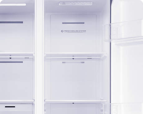 Tesla WG Side by side Frigider side-by-side Tesla RB4600FMXE, 460 l, Clasa E, Total No Frost, Motor Inverter, Display LED, H 177 cm, Inox 83.5x63.5x177.5cm