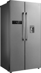 Tesla WG Side by side Frigider side-by-side Tesla RB5201FMXE, 535 l, Clasa E, Total No Frost, Dozator apa, Display LED, H 177 cm, Inox, 89.5x77x177cm