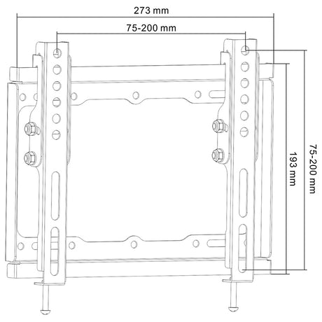 Cabletech SUPORT UNIVERSAL LED TV 13 inch-42 inch CU INCLINARE