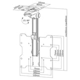 Cabletech Suport TV Suport TV Cabletech UCH0187 | Tavan, 17-37 inch, LED