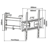 Cabletech Suport TV Suport TV Cabletech UCH0210 | 40-65 inch, Perete