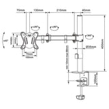 Cabletech Suport monitor Suport Monitor Cabletech UCH0211 | 13-27 inch