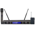 BST Set microfoane wireless BST UHF 2 canale, 16 frecvente/canal, microfon de mana + microfon casca cu bodypack, 863–865 MHz