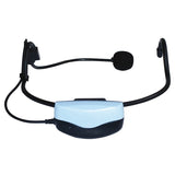 BST Microfon wireless profesional tip cască BST UHF 647,7 MHz, set cu receptor, control volum și mute
