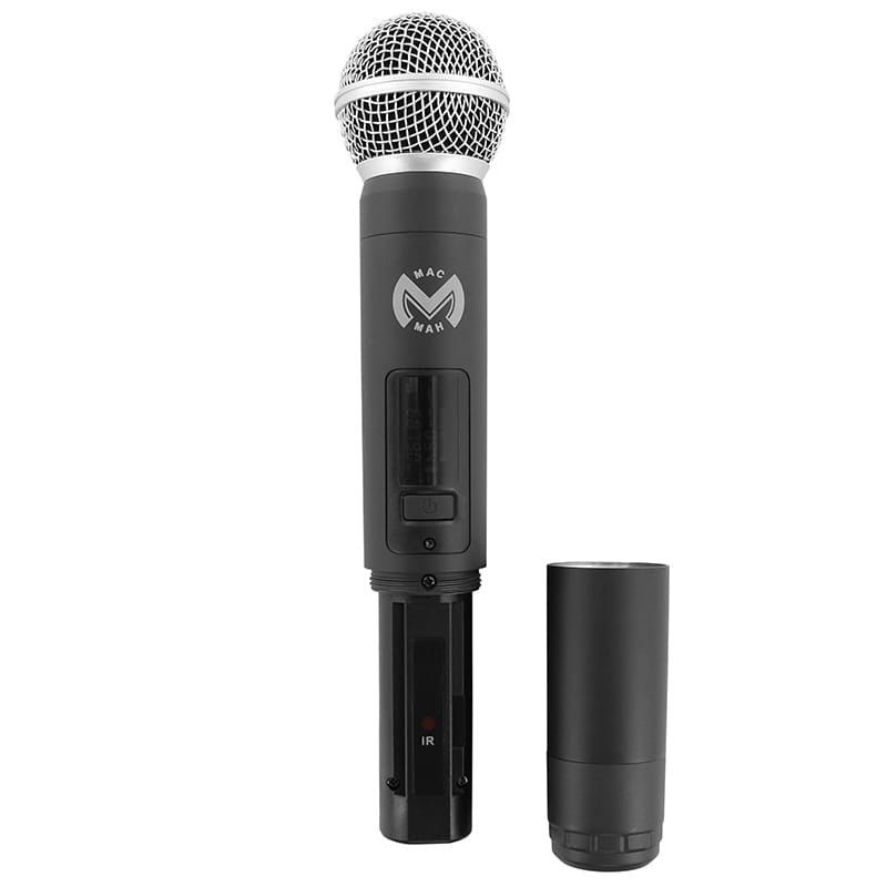 Mac Mah Set Microfon Wireless UHF Mac Mah W-UHF 100 M, Microfon de Mână + Receptor, 660–690 MHz, 2x16 Canale, 50–80 m
