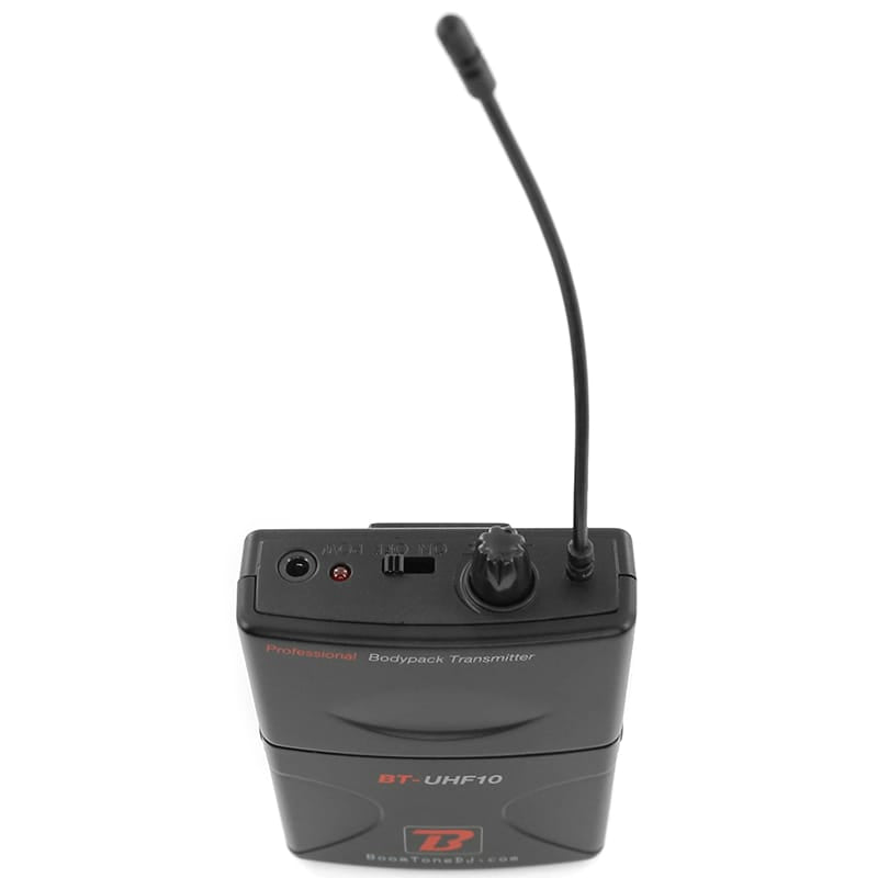 BoomTone DJ Set microfon wireless UHF BoomTone DJ UHF-10R + lavalieră/cască, 539,3 MHz, 1 canal, 50 m