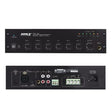 BST Mixer amplificat 100V BST 40W, 2 intrări microfon (phantom +48V), AUX, telefon, prioritate MIC1, EQ 2 benzi