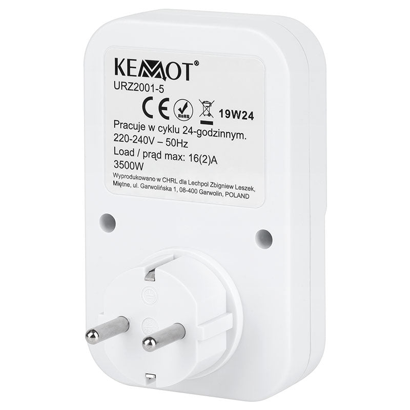 Lechpol TEMPORIZATOR MECANIC TS-WF1 PRIZA SCHUKO