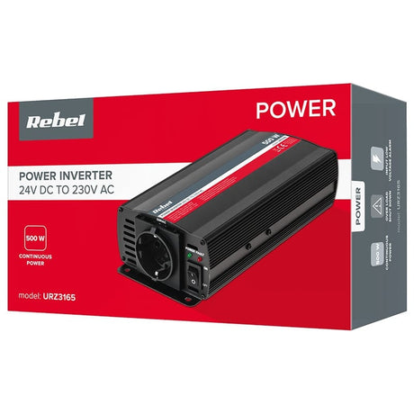Rebel Invertor Invertor Auto Rebel URZ3165 | 24V-230V, 500W, Sinusoida Modificata