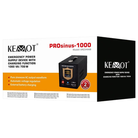 Kemot UPS centrale termice UPS Kemot URZ3406B | Sinus Pur, 1000VA/700W, 12V, Centrale Termice