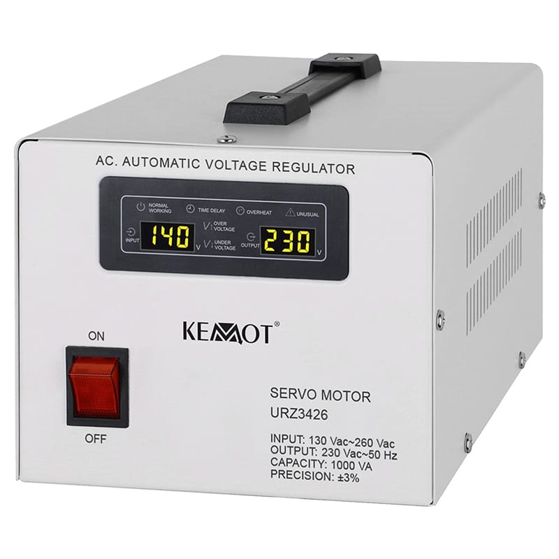 Kemot Stabilizator tensiune Stabilizator Tensiune Kemot URZ3426 | Servomotor, 1000VA, 230V, Protectie Supratensiune