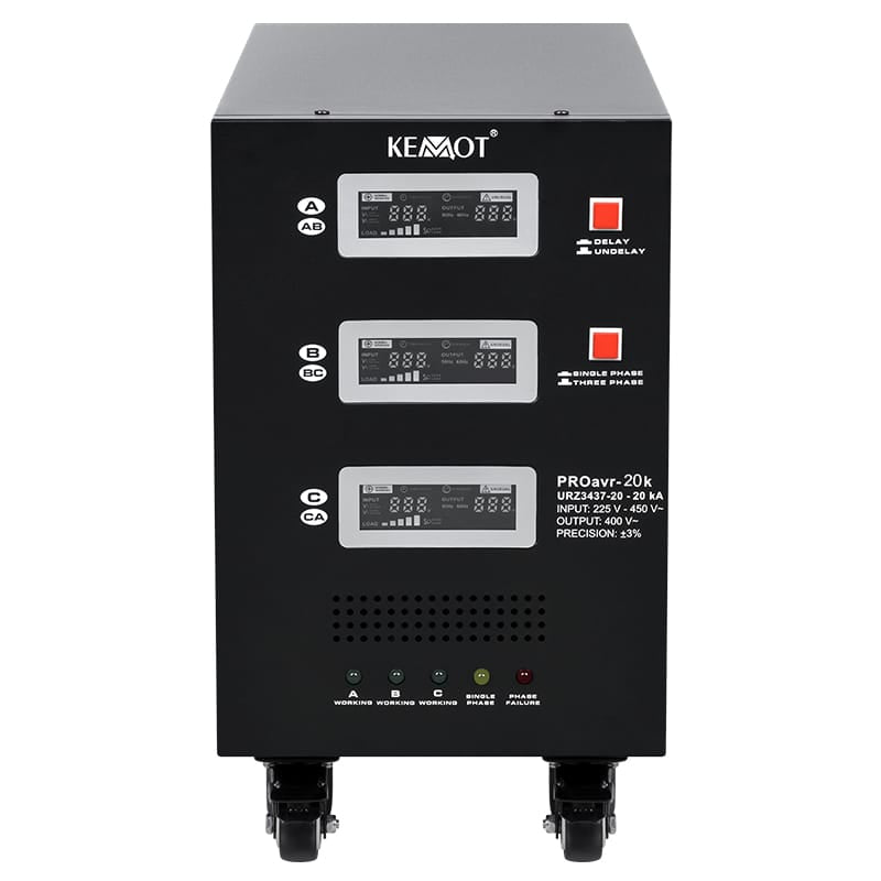 Kemot Stabilizator tensiune Stabilizator Tensiune Trifazat Kemot URZ3437-20 | 20kVA, Servomotor, 380V