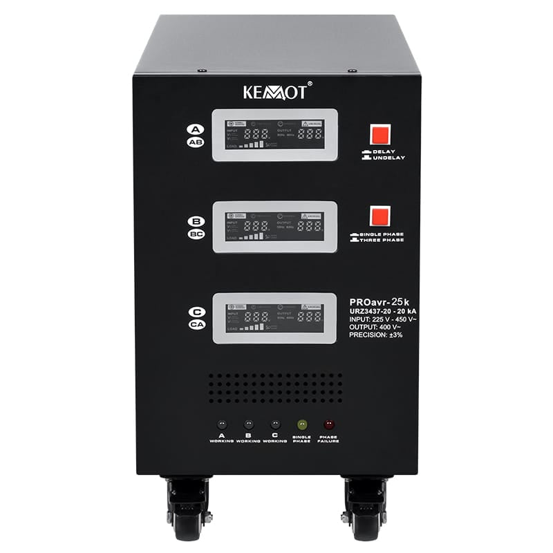 Kemot Stabilizator tensiune Stabilizator Tensiune Trifazat Kemot URZ3437-25 | 25KVA, Servomotor, PROAVR-25K