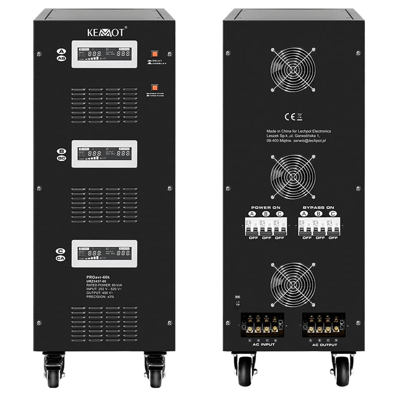 Kemot STABILIZATOR SERVOMOTOR TRIFAZAT 60KVA PROAVR-60K KEMOT
