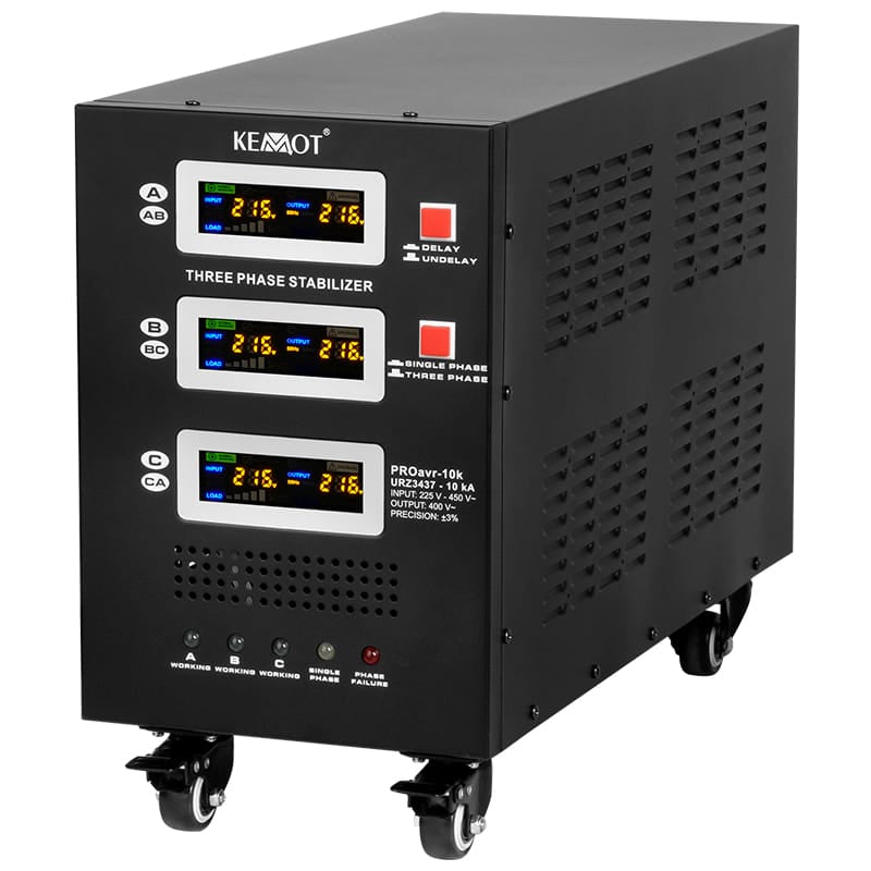 Kemot Stabilizator tensiune Stabilizator Tensiune Kemot URZ3437 | Servomotor, Trifazat, 10KVA, ProAVR-10K
