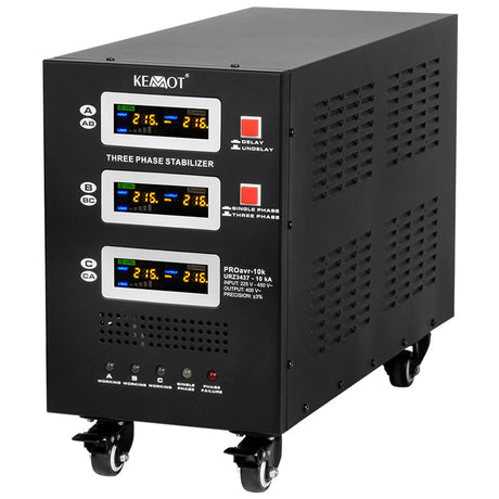 Kemot Stabilizator tensiune Stabilizator Tensiune Kemot URZ3437 | Servomotor, Trifazat, 10KVA, ProAVR-10K