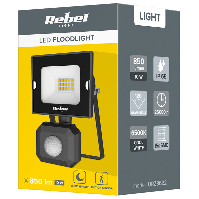 Rebel REFLECTOR LED CU SENZOR 10W 6500K 230V REBEL