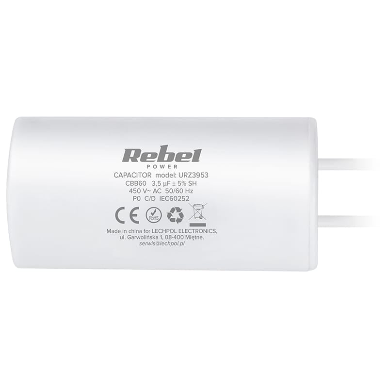 Rebel CONDENSATOR MOTOR 3.5UF 450V REBEL