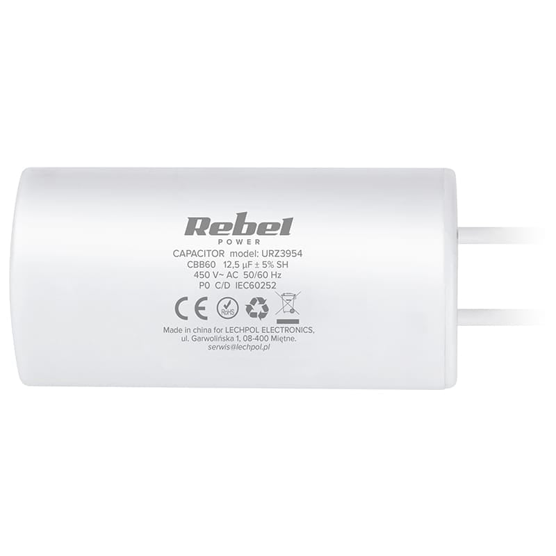 Rebel CONDENSATOR MOTOR 12.5UF 450V REBEL