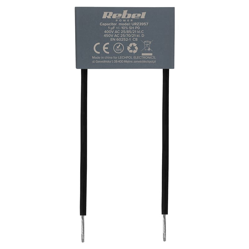 Rebel CONDENSATOR MOTOR MKSP-8 1UF 450V REBEL
