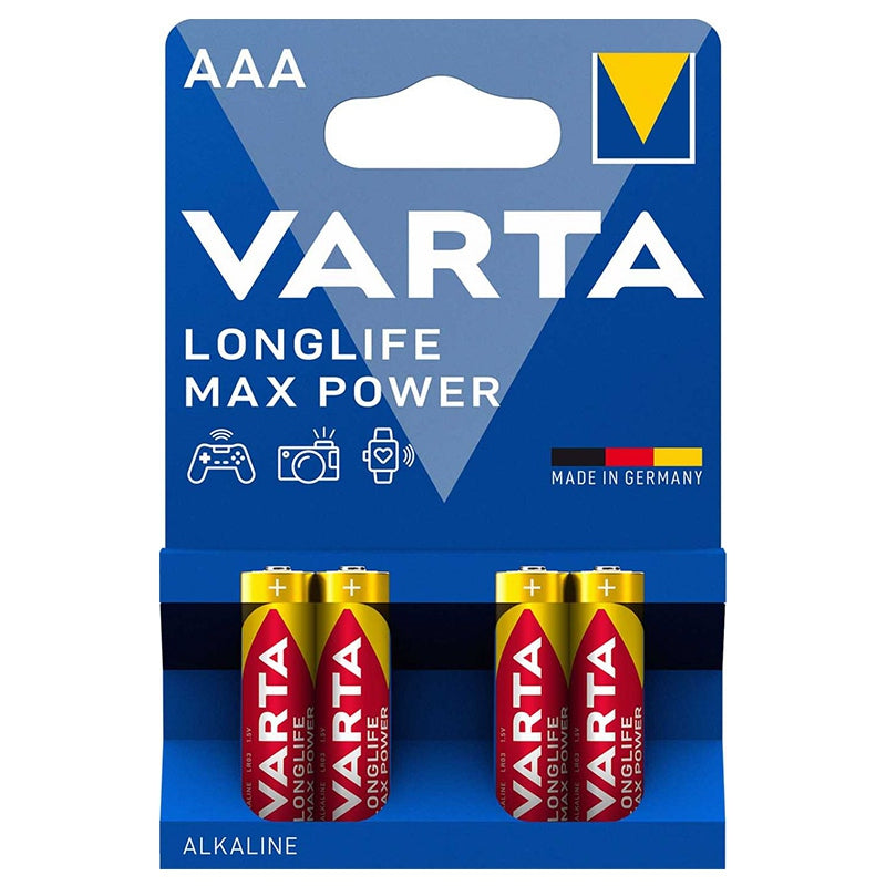 Varta BATERIE ALCALINA LR03 MAX POWER VARTA BLISTER 4 BUC