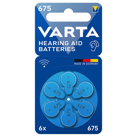 Varta BATERII AUDITIVE 675 BLISTER 6 VARTA