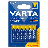 Varta BATERIE ALCALINA LONGLIFE POWER LR3 4+2 VARTA