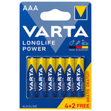Varta BATERIE ALCALINA LONGLIFE POWER LR3 4+2 VARTA