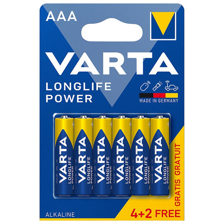 Varta BATERIE ALCALINA LONGLIFE POWER LR3 4+2 VARTA