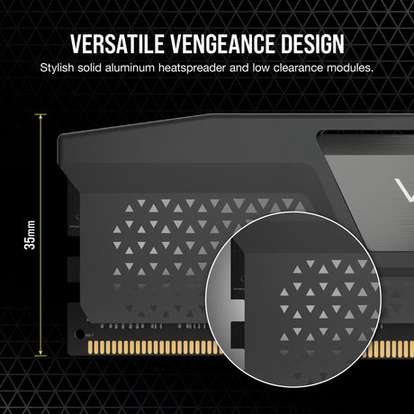 Corsair Memorie RAM Memorie RAM Corsair Vengeance CMK32GX5M2B6000Z38 | 32GB, DDR5, 6000MHz, Kit 2x16GB