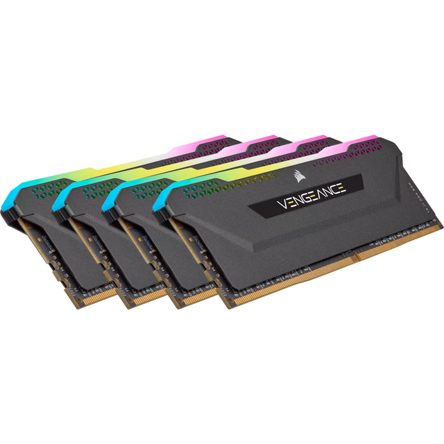 Corsair Memorie RAM Memorie RAM Corsair Vengeance RGB CMH32GX4M4E3200C16 | 32GB, DDR4, 3200MHz, RGB