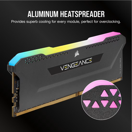 Corsair Memorie RAM Memorie RAM Corsair Vengeance RGB CMH32GX4M4E3200C16 | 32GB, DDR4, 3200MHz, RGB