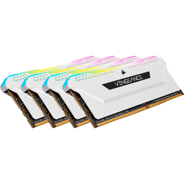 Corsair Memorie RAM Memorie RAM Corsair Vengeance RGB CMH32GX4M4E3200C16W | 32GB, DDR4, 3200MHz, White