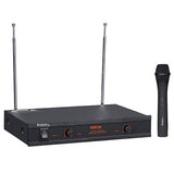 Ibiza Sound Set Microfon Wireless Ibiza Sound cu Receptor, 1 Microfon de Mana, 203.5/207.5 MHz, Functie Silentios