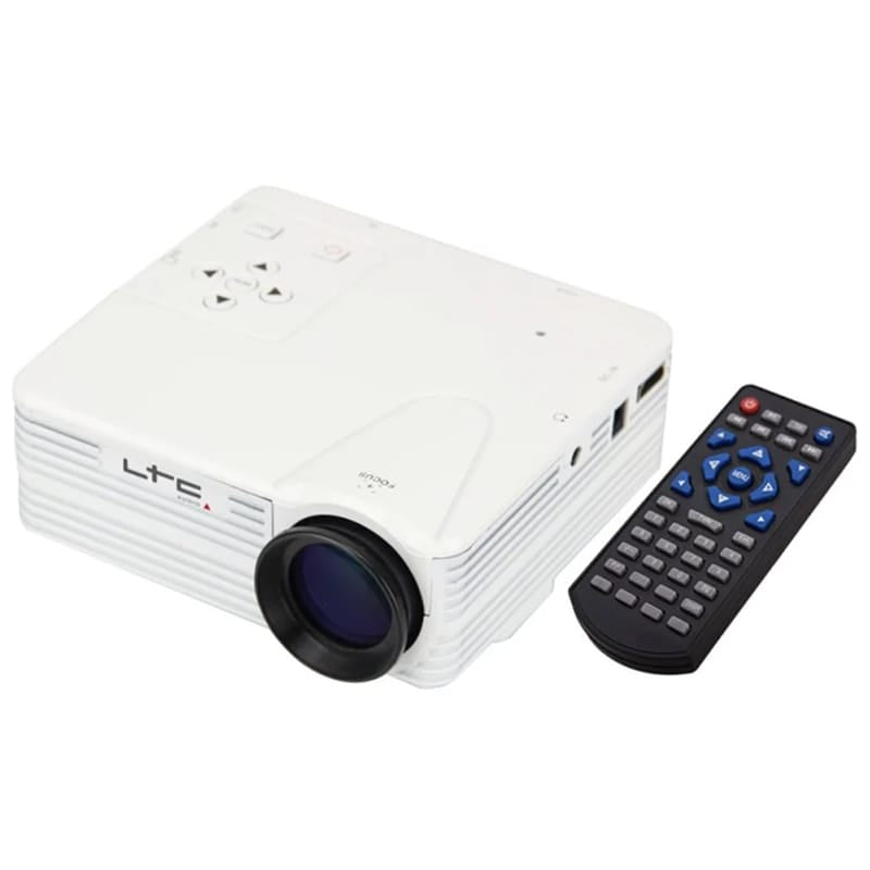 LTC Mini Videoproiector LED LTC 640x480, USB/HDMI/VGA, Telecomandă, Alimentare 230V/12V, Silențios