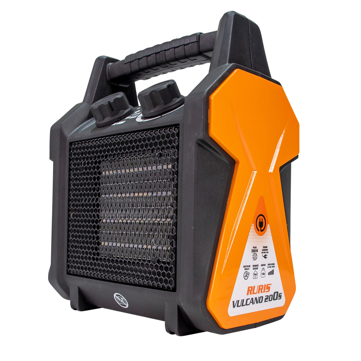 Ruris Aeroterma electrica Aeroterma electrica RURIS Vulcano 200S | 2000 W, Debit de aer 139mc/oră, 220-240V~50Hz