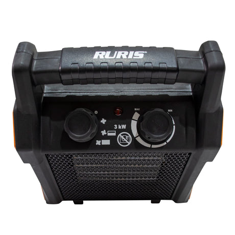 Ruris Aeroterma electrica Aeroterma electrica RURIS Vulcano 300S | 3000 W, Debit de aer 322mc/ora, 220-240V~50Hz