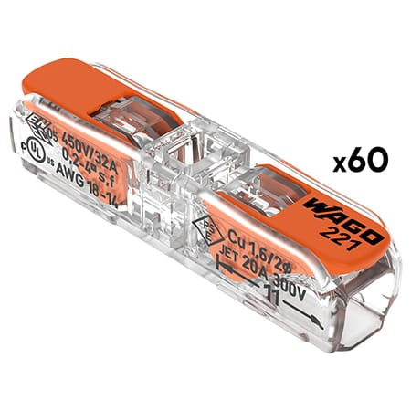 Lechpol CLEME WAGO CU PARGHIE 0.2-4MM2 SET 60 BUC