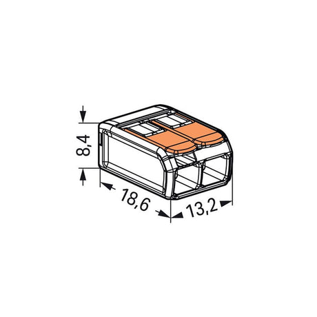 Lechpol CLEME WAGO SLIM MYF 2X4MM2 SET 100 BUC