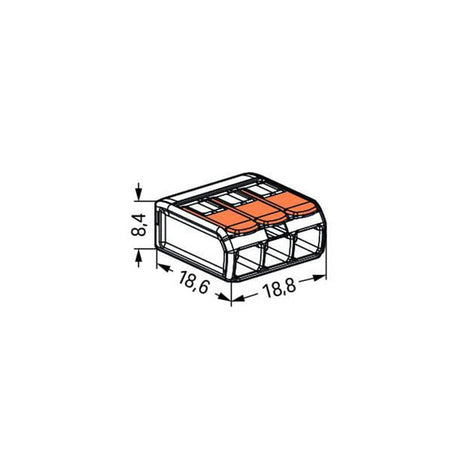 Lechpol CLEME WAGO SLIM MYF 3X4MM2 SET 12 BUC