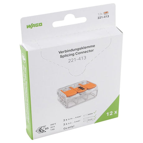 Lechpol CLEME WAGO SLIM MYF 3X4MM2 SET 12 BUC