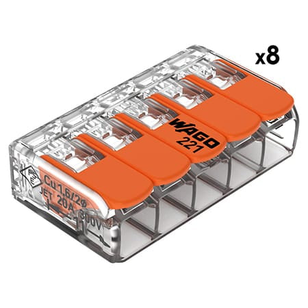 Lechpol CLEME WAGO SLIM MYF 5X4MM2 SET 8 BUC