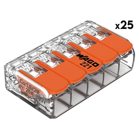 Lechpol CLEME WAGO SLIM MYF 5X4MM2 SET 25 BUC