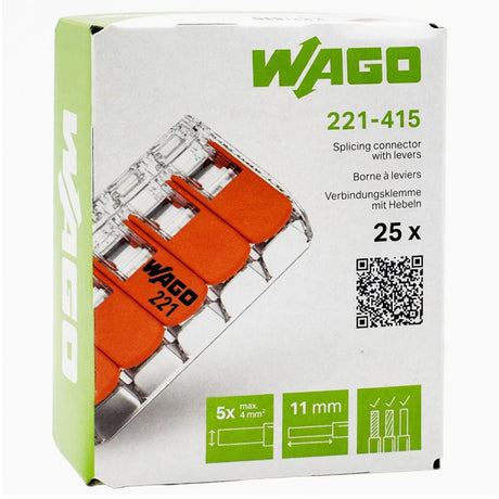 Lechpol CLEME WAGO SLIM MYF 5X4MM2 SET 25 BUC
