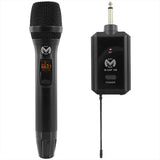 Mac Mah Set microfon wireless UHF Mac Mah W-UHF 100 M, receptor cu baterie reîncărcabilă, 2x16 canale, 660-690 MHz