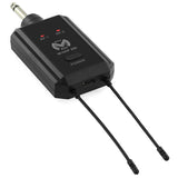Mac Mah Set 2 Microfoane Wireless UHF Mac Mah W UHF 200 M, 2 Canale, 660-690 MHz, Receptor Plug-in, 80 m, Reincarcabil