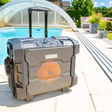 Ibiza Sound Boxă portabilă PA Ibiza Sound 10” IPX4, 300W, Bluetooth/NFC, FM, USB, intrare microfon/chitară, powerbank, UHF mic